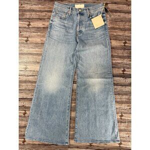 MOTHER Light Blue Wide-Leg Jeans